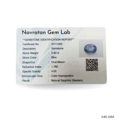5.80 CARAT NEELAM (GRADE A)