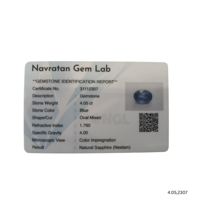 4.05 CARAT NEELAM (GRADE A)