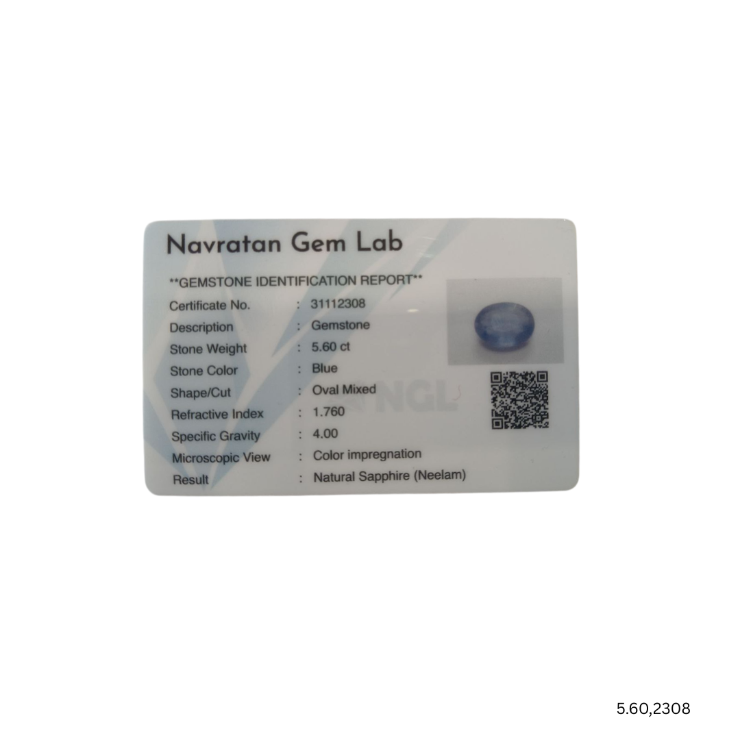 5.60 CARAT NEELAM (GRADE A)