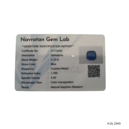 4.10 CARAT NEELAM (GRADE A)
