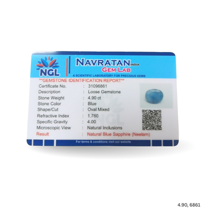 4.90 CARAT NEELAM (GRADE C)