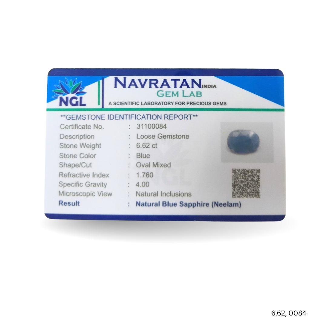6.62 CARAT NEELAM (GRADE C)