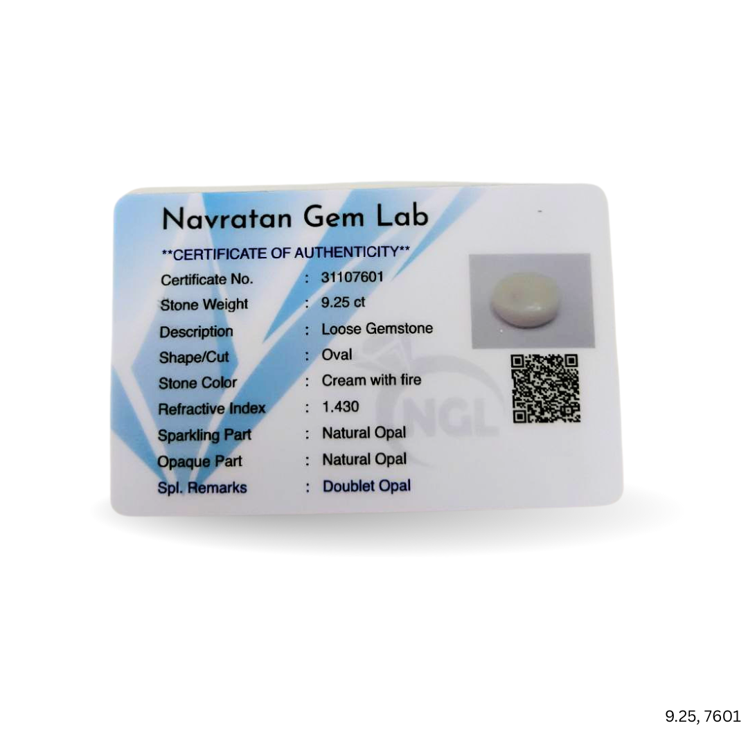 9.25 CARAT NATURAL OPAL (GRADE A)