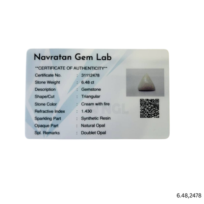 6.48 CARAT OPAL (GRADE A)