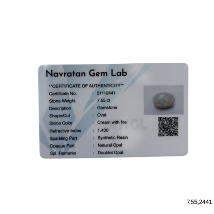 7.55 CARAT OPAL (GRADE A)
