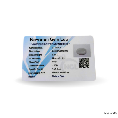 5.55 CARAT NATURAL OPAL (GRADE A)