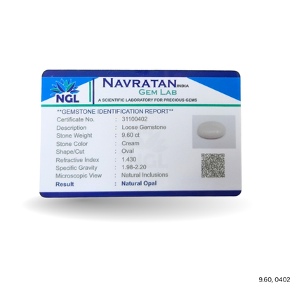 9.60 CARAT OPAL (GRADE B)