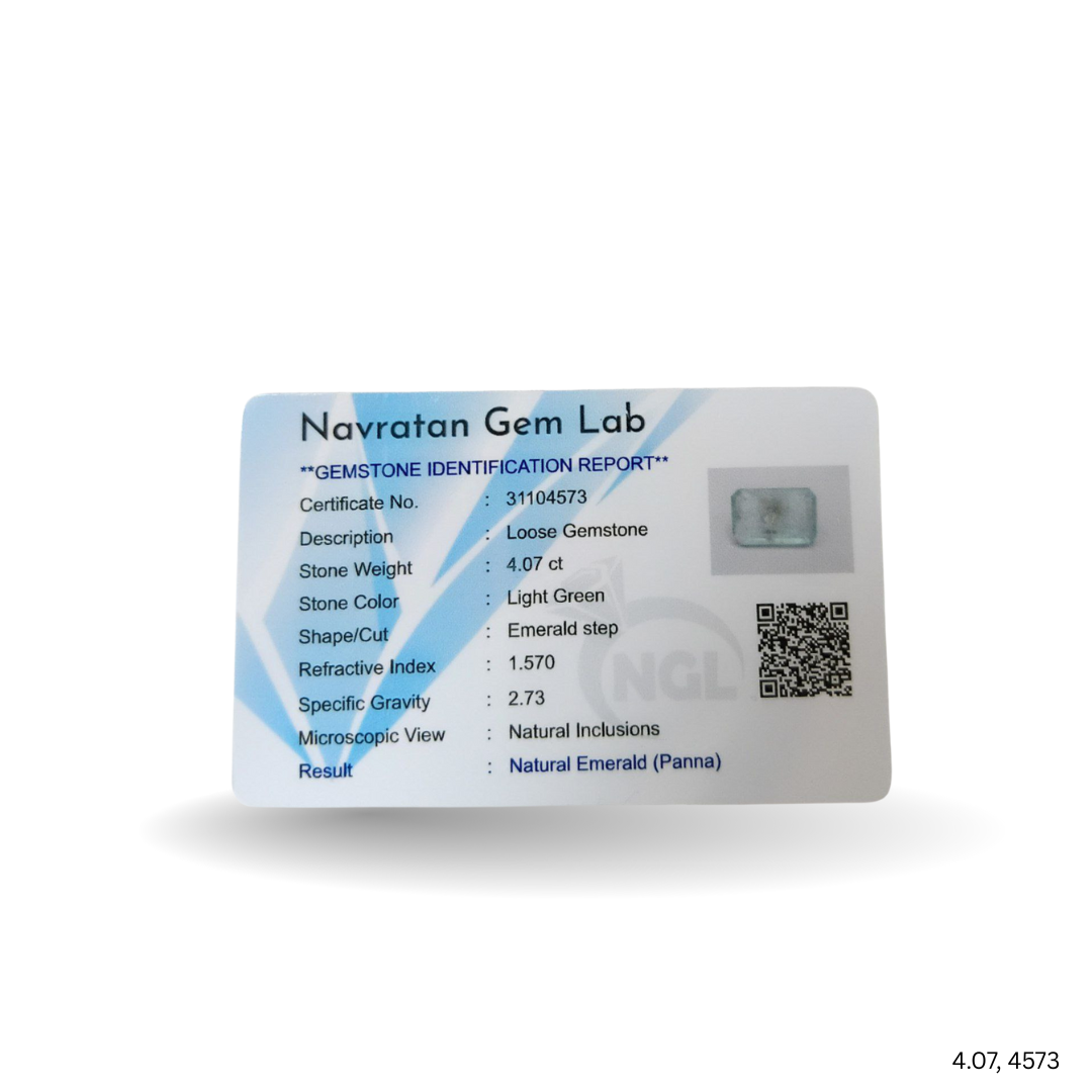 4.07 CARAT PANNA (GRADE A)