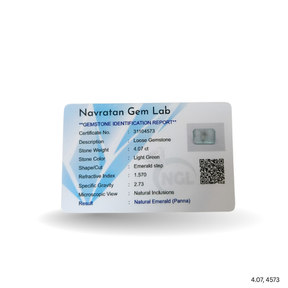 4.07 CARAT PANNA (GRADE A)