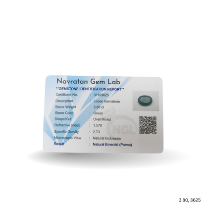 3.80 CARAT PANNA (GRADE A)