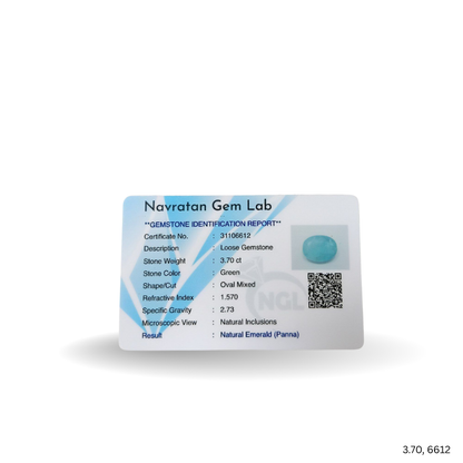 3.70 CARAT PANNA (GRADE A)