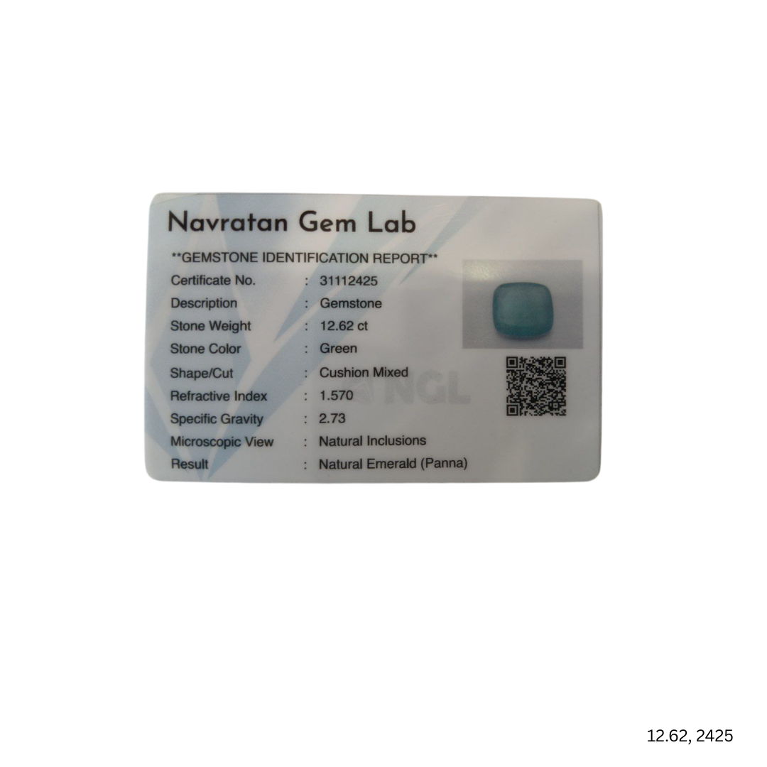 12.62 CARAT PANNA (GRADE A)