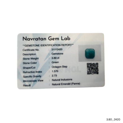 3.80 CARAT PANNA (GRADE A)