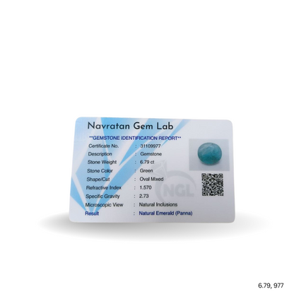 6.79 CARAT PANNA (GRADE A)