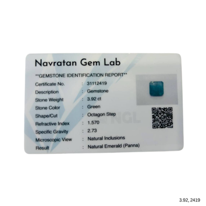 3.92 CARAT PANNA (GRADE A)