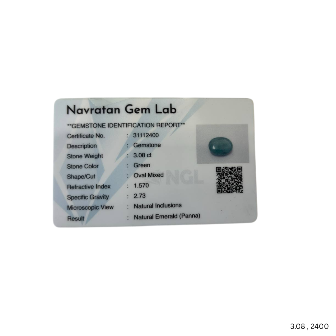 3.08 CARAT PANNA (GRADE A)