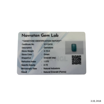 3.19 CARAT PANNA (GRADE A)