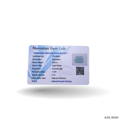 6.05 CARAT PANNA (GRADE A)