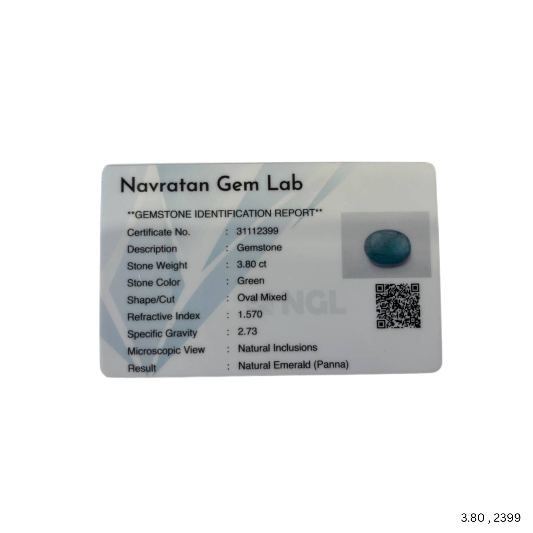 3.80 CARAT PANNA (GRADE A)