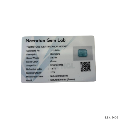 3.83 CARAT PANNA (GRADE A)