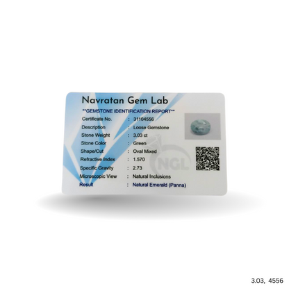 3.03 CARAT PANNA (GRADE A)