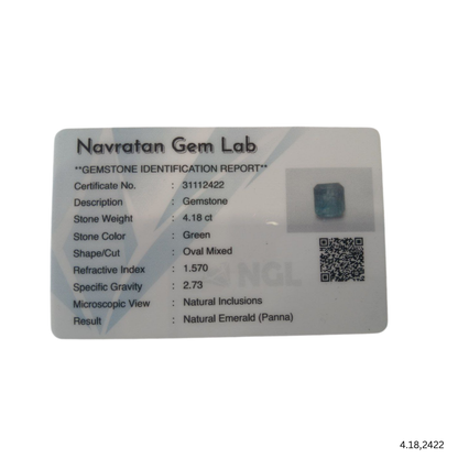 4.18 CARAT PANNA (GRADE A)