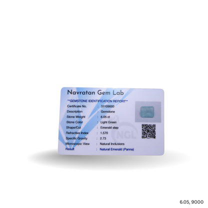 6.05 CARAT PANNA (GRADE A)