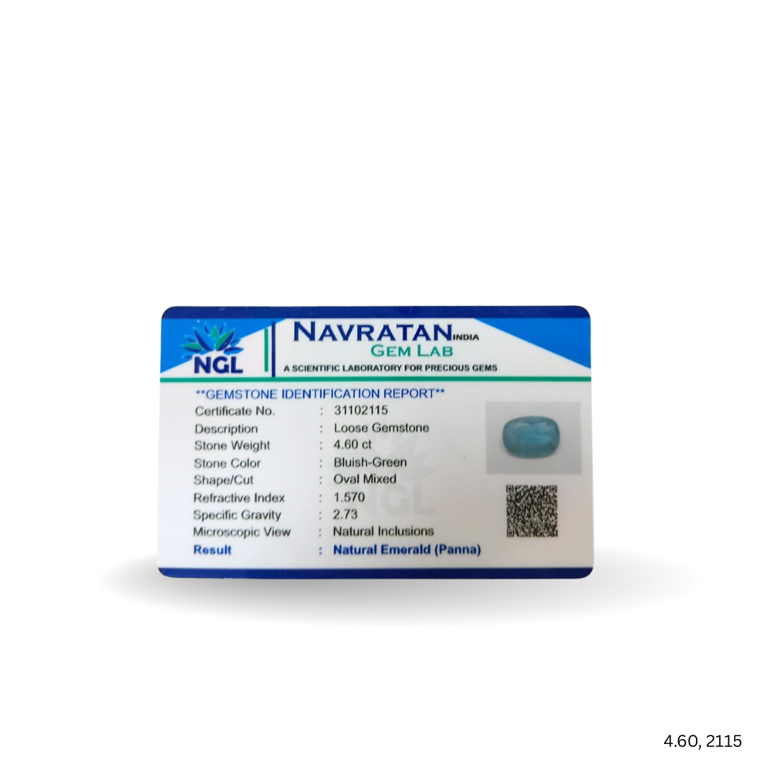 4.60 CARAT PANNA (GRADE A)