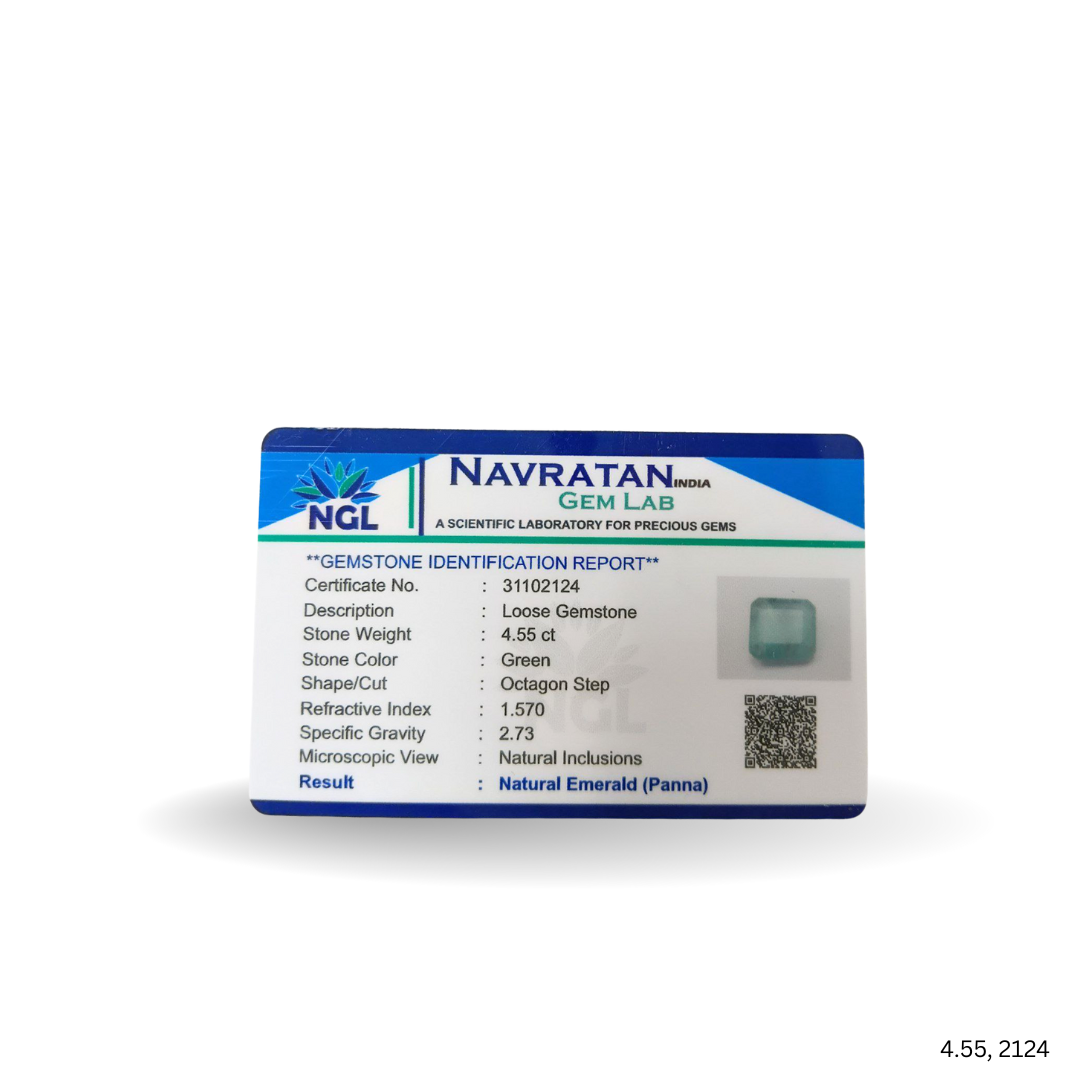 4.55 CARAT PANNA (GRADE A)