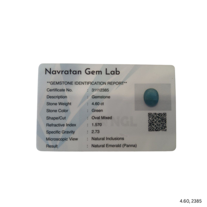 4.60 CARAT PANNA (GRADE A)