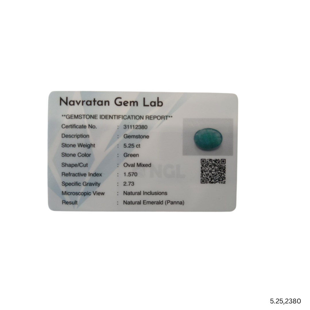 5.25 CARAT PANNA (GRADE A)
