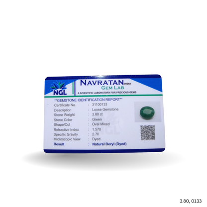 3.80 CARAT PANNA (GRADE C)