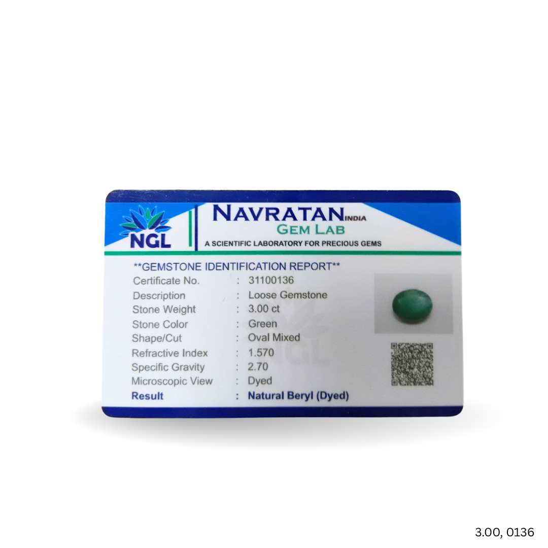 3.00 CARAT PANNA (GRADE C)