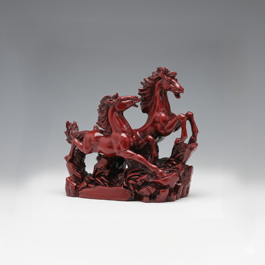 Red Galloping Horses