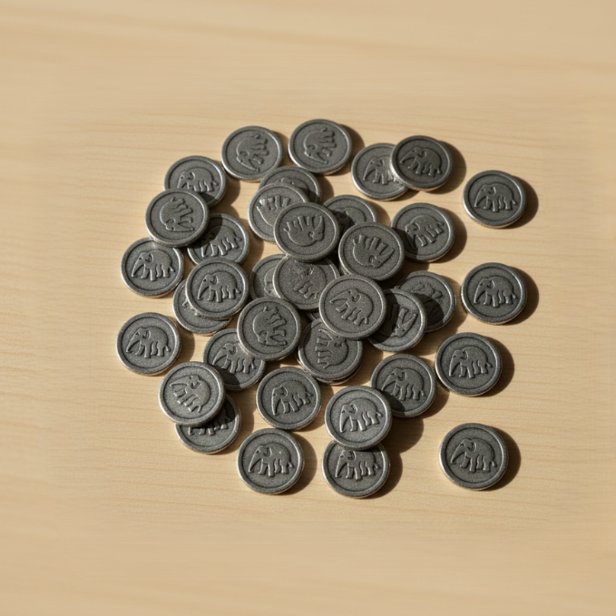Lead Rahu Coin (Set of 51)