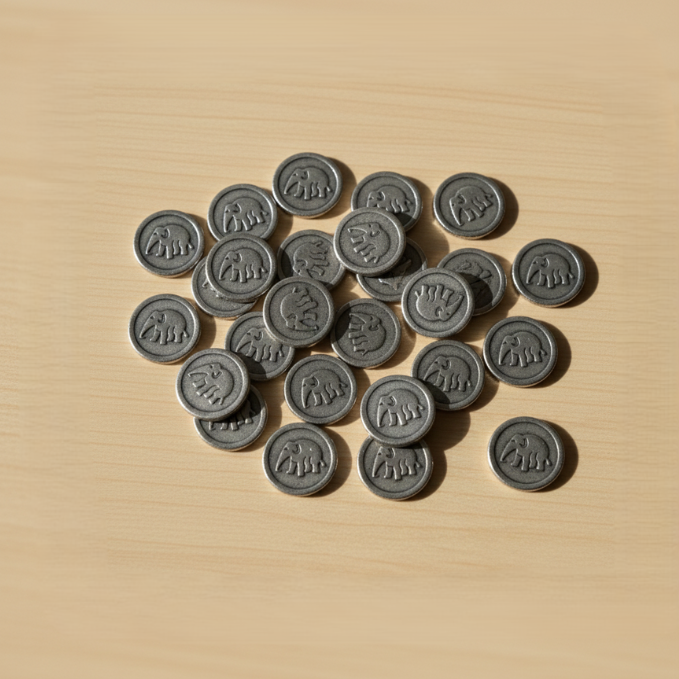 Lead Rahu Coin (Set of 31)