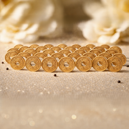 Copper Coin With Hole ( Set of 51 )