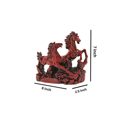 Red Galloping Horses