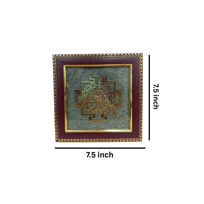Pyrite Shri Yantra Frame