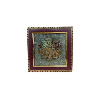 Pyrite Shri Yantra Frame