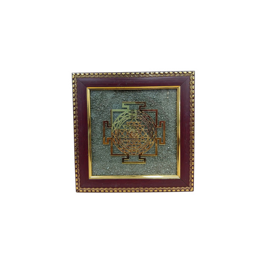 Pyrite Shri Yantra Frame
