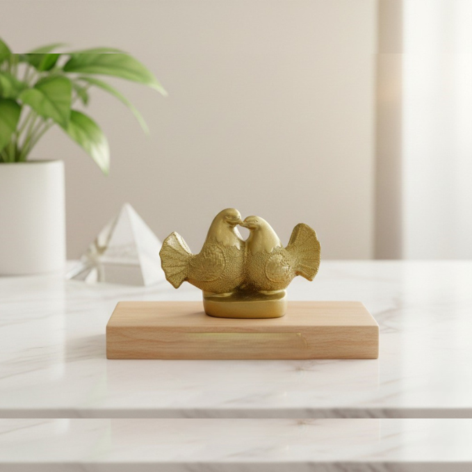 Golden Loving Birds