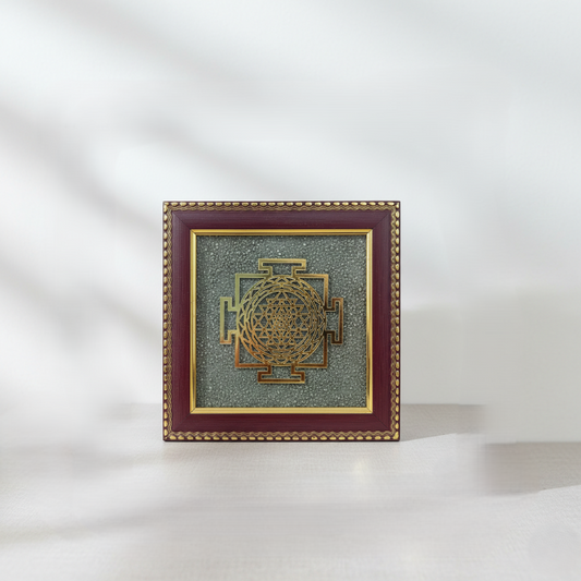 Pyrite Shri Yantra Frame