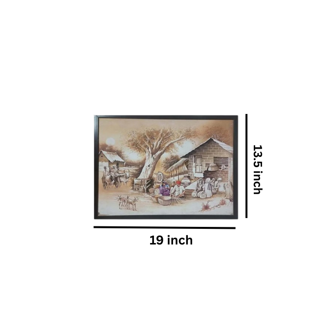 Village Scene Painting (Small)