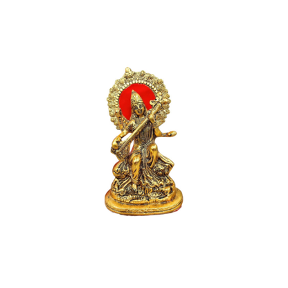 Brass Saraswati