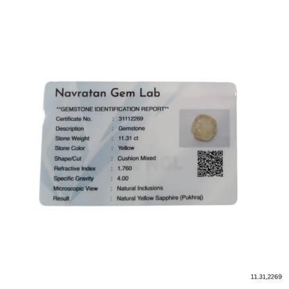 11.31 CARAT PUKHRAJ (GRADE A)