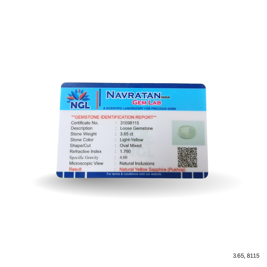 3.65 CARAT PUKHRAJ (GRADE A)