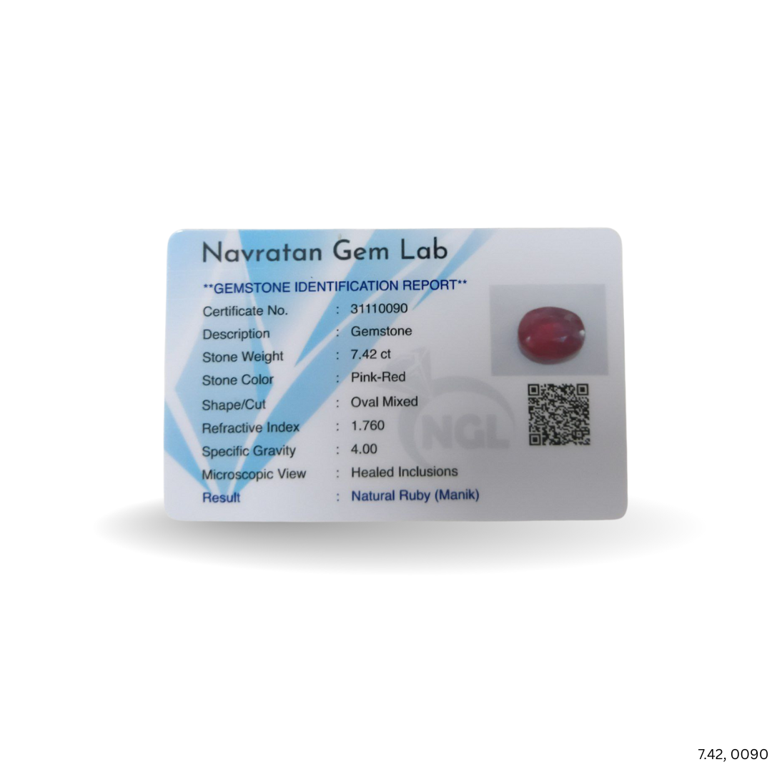 7.42 CARAT RUBY (GRADE A)