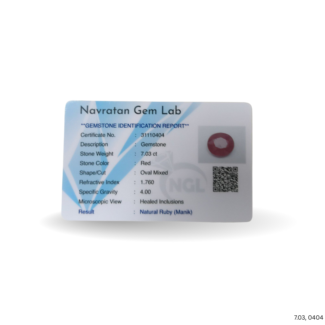 7.03 CARAT RUBY (GRADE A)