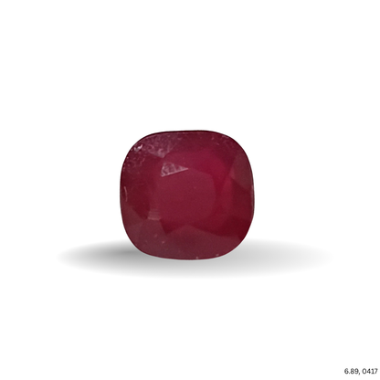 6.89 CARAT RUBY (GRADE A)